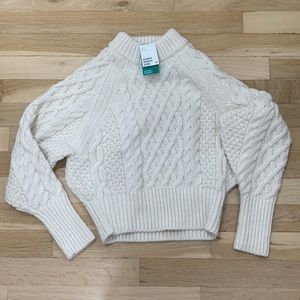 H&M white sweater, size small, new and never worn